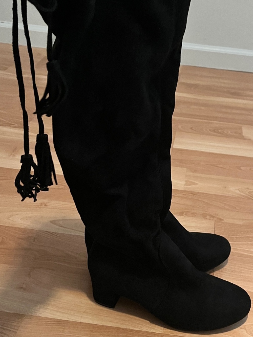 Black Knee High Boots